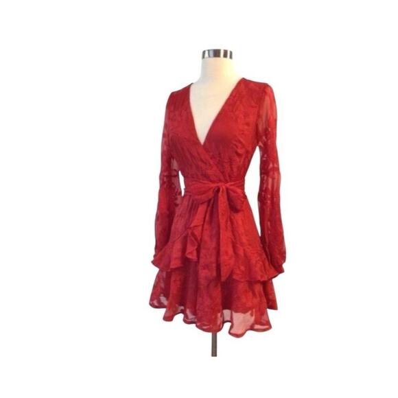 Hello Molly I Heard a Rumor Dress in Cherry Red Size 2 - Picture 7 of 11